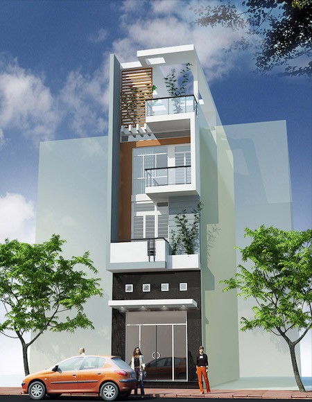 Cửa sổ với thiết kế khe thông gió tạo luồng không khí lưu thông được tốt hơn cho nhà phố. Ảnh: Kientrucsuvietnam.
