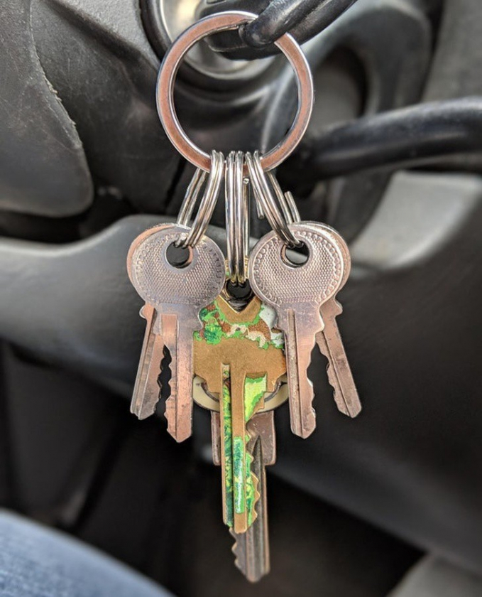 Sự đối xứng hoàn hảo của chùm chìa khóa.
