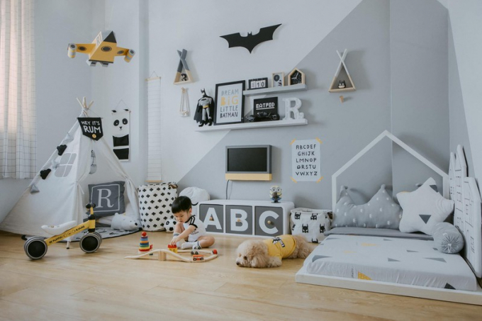 Vì muốn mang đến cho con trai một căn phòng như mơ, chủ nhân của ngôi nhà đã lên ý tưởng và hoàn thiện căn phòng cho bé trong khoảng thời gian 1 tháng.