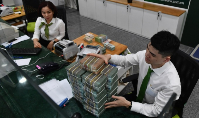 Vietcombank, Vietinbank, Agribank và BIDV là 4 ngân hàng giảm lãi suất tiết kiệm mạnh nhất trong tháng 7. Ảnh: Hoàng Hà.