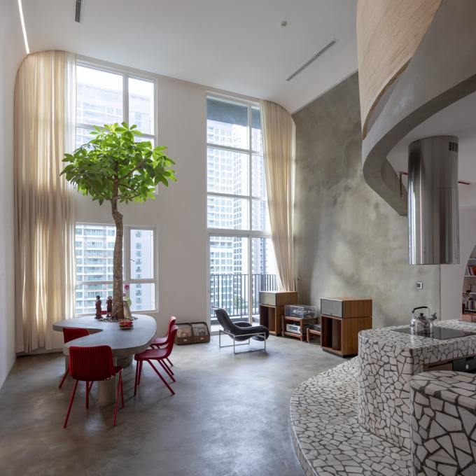 Gia chủ mong muốn căn hộ mang đậm phong cách kiến trúc đương đại phương Tây hài hòa với lối sống và môi trường khí hậu nhiệt đới Việt Nam.