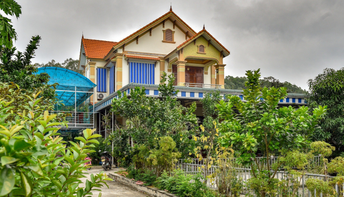 Ngôi nhà của gia đình Đỗ Thị Hà xây theo kiểu mái Thái, kiến trúc phổ biến ở Việt Nam. Ảnh: Baothanhhoa.