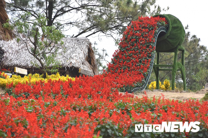 Công viên này cũng được trang hoàng bởi sự rực rỡ của muôn loài hoa.