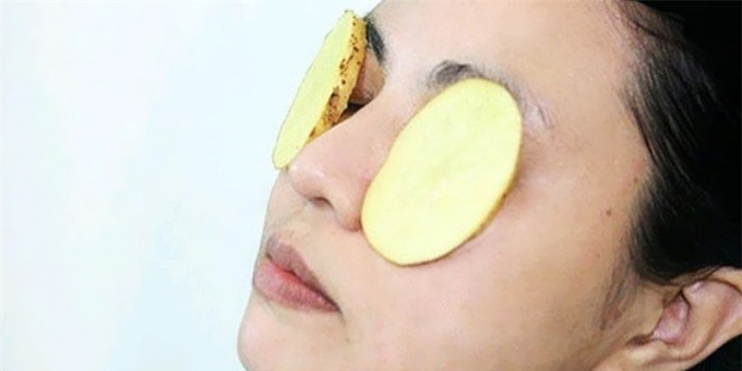 Khoai tây giúp bạn đánh bay thâm vùng mắt.