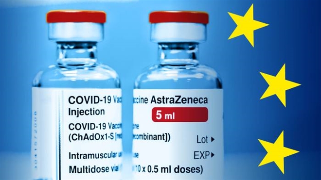 Vaccine của AstraZeneca, hợp tác phát triển cùng Đại học Oxford. (Ảnh: Bloomberg)
