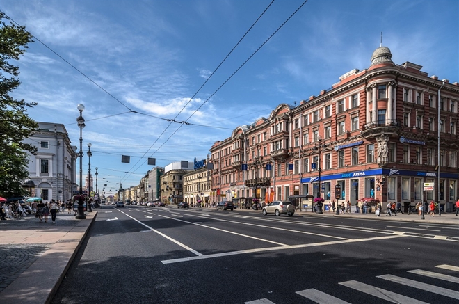 Đại lộ Nevsky tại cố đô Saint Petersburg, Nga.