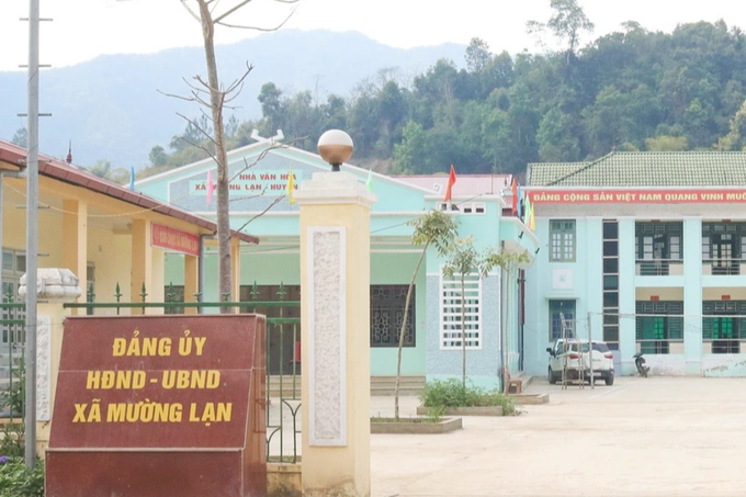 Trụ sở UBND xã Mường Lạn, huyện Sốp Cộp (Ảnh: Trang Trại Việt).