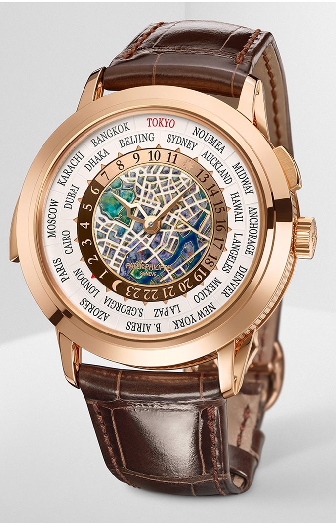 Mẫu đồng hồ World Time Minute Repeater Tokyo có bản đồ Tokyo khiến nhiều người Nhật Bản tự hào.