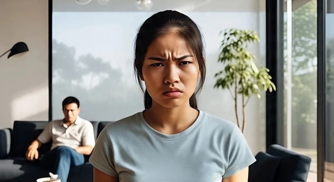 Nhiều lúc tôi thấy có chồng cũng như không (ảnh minh họa: AI)