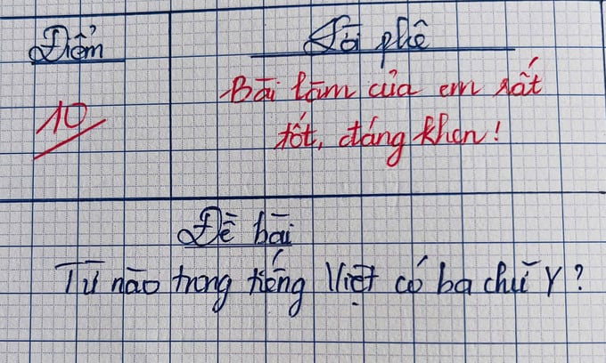 Từ nào trong Tiếng Việt có đến ba chữ 'Y'? Ảnh minh họa.