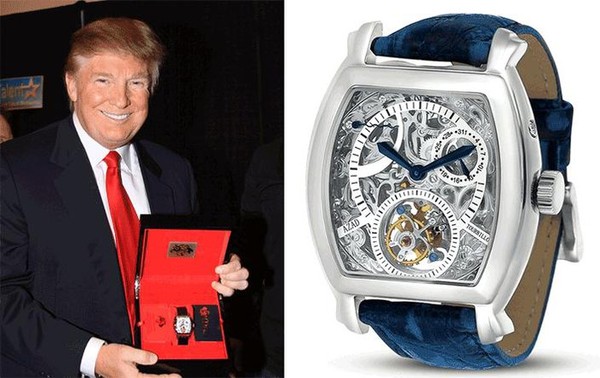 Chiếc đồng hồ Tourbillion chế tạo từ thép không gỉ là một trong những mẫu đồng hồ không ai có nằm trong bộ sưu tập đồng hồ nổi tiếng của Tổng thống Mỹ Donald Trump.