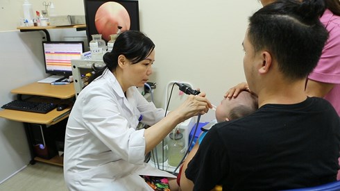 PGS. TS Nguyễn Thị Hoài An cho biết, có tới 16 - 20% trẻ dưới 5 tuổi mắc chứng viêm tai giữa