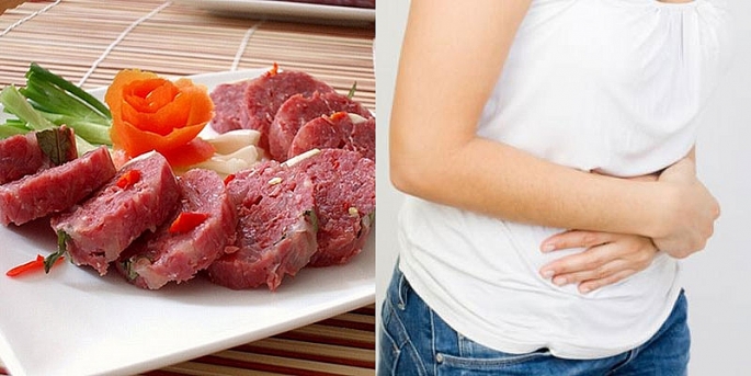  Ăn thịt tái sống có thể bị nhiễm khuẩn và các loại ký sinh trùng như giun, sán.