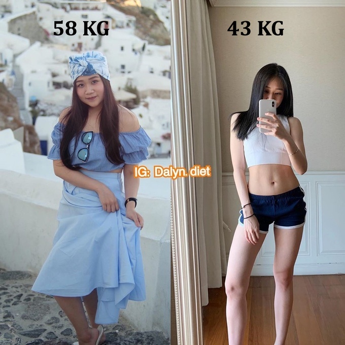  Tharaphorn Dalyntara Pisitivitayanon được giới trẻ Thái Lan biết đến nhờ hành trình giảm cân ngoạn mục: 15 kg trong 10 tháng.   