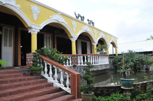 Mặt trước căn nhà cổ của anh Nguyễn Đình Tuấn