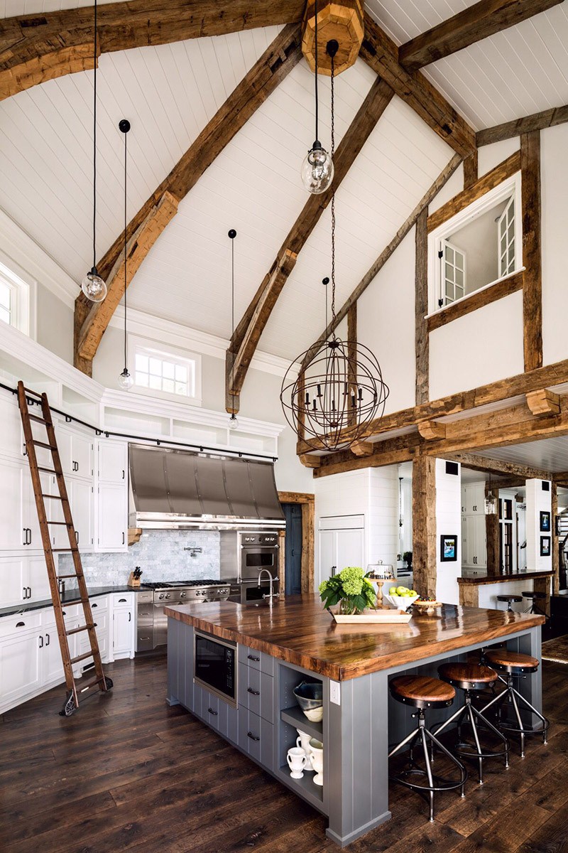  Từ những căn phòng bếp được thiết kế trần cao giúp cho không gian sinh hoạt trông rộng rãi hơn gấp bội.
