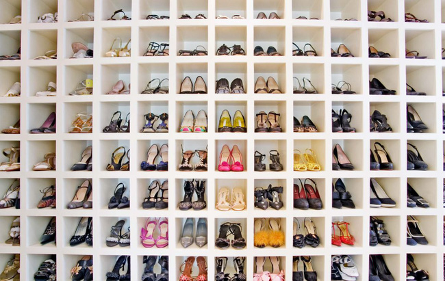  5. Nếu bạn có một bộ sưu tập giày lớn, bạn cũng có thể tìm thấy một cách lưu trữ chúng thích hợp theo cách này.