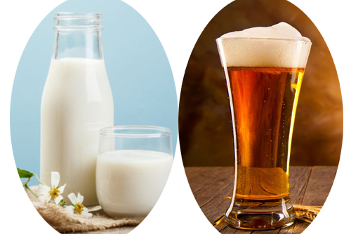  Bia và sữa tươi cũng là cặp đôi hoàn hảo mà bạn không thể bỏ qua - Ảnh minh họa: Internet