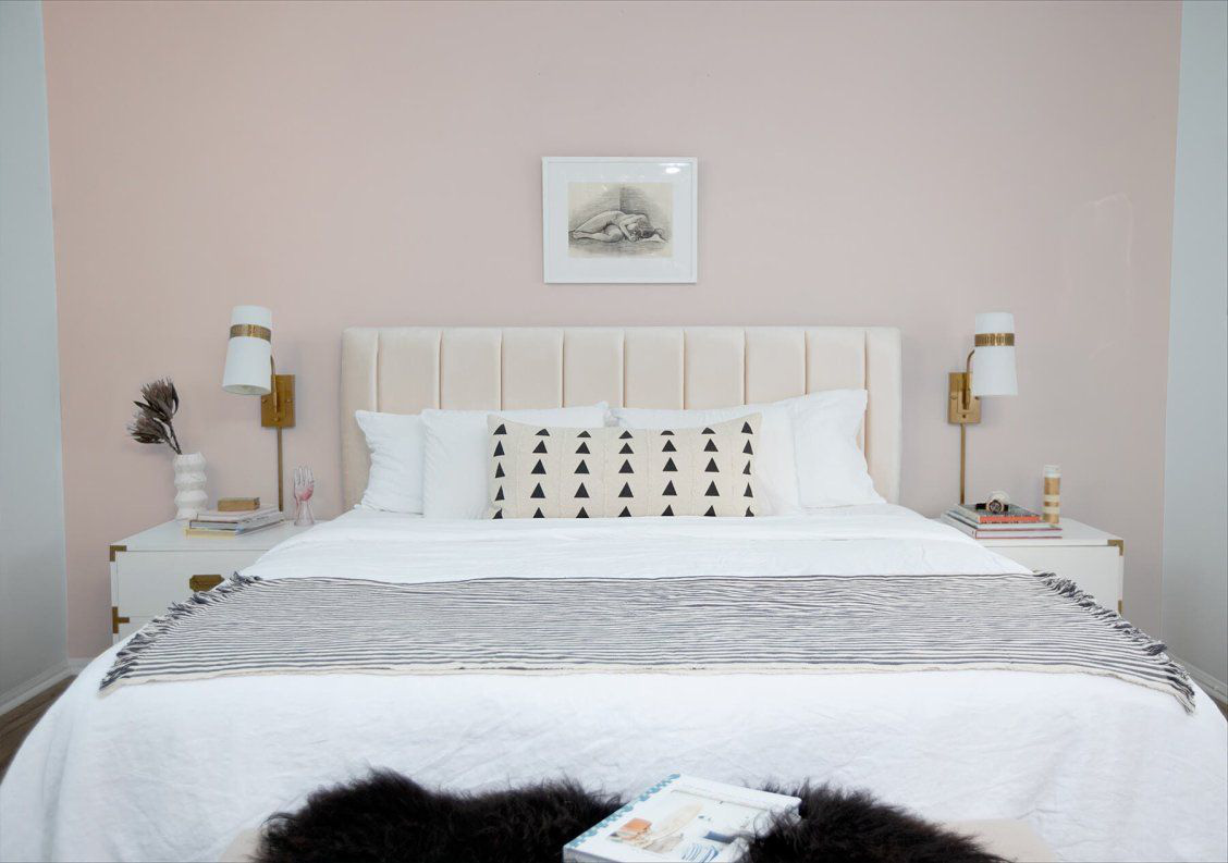  Phòng ngủ màu hồng ngọt ngào và đáng yêu.