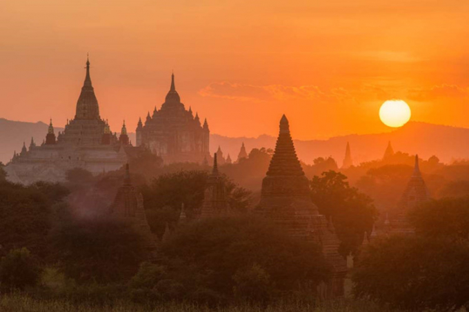 4. Bagan, Myanmar: Thành phố cổ Bagan của Myanmar được mệnh danh là 