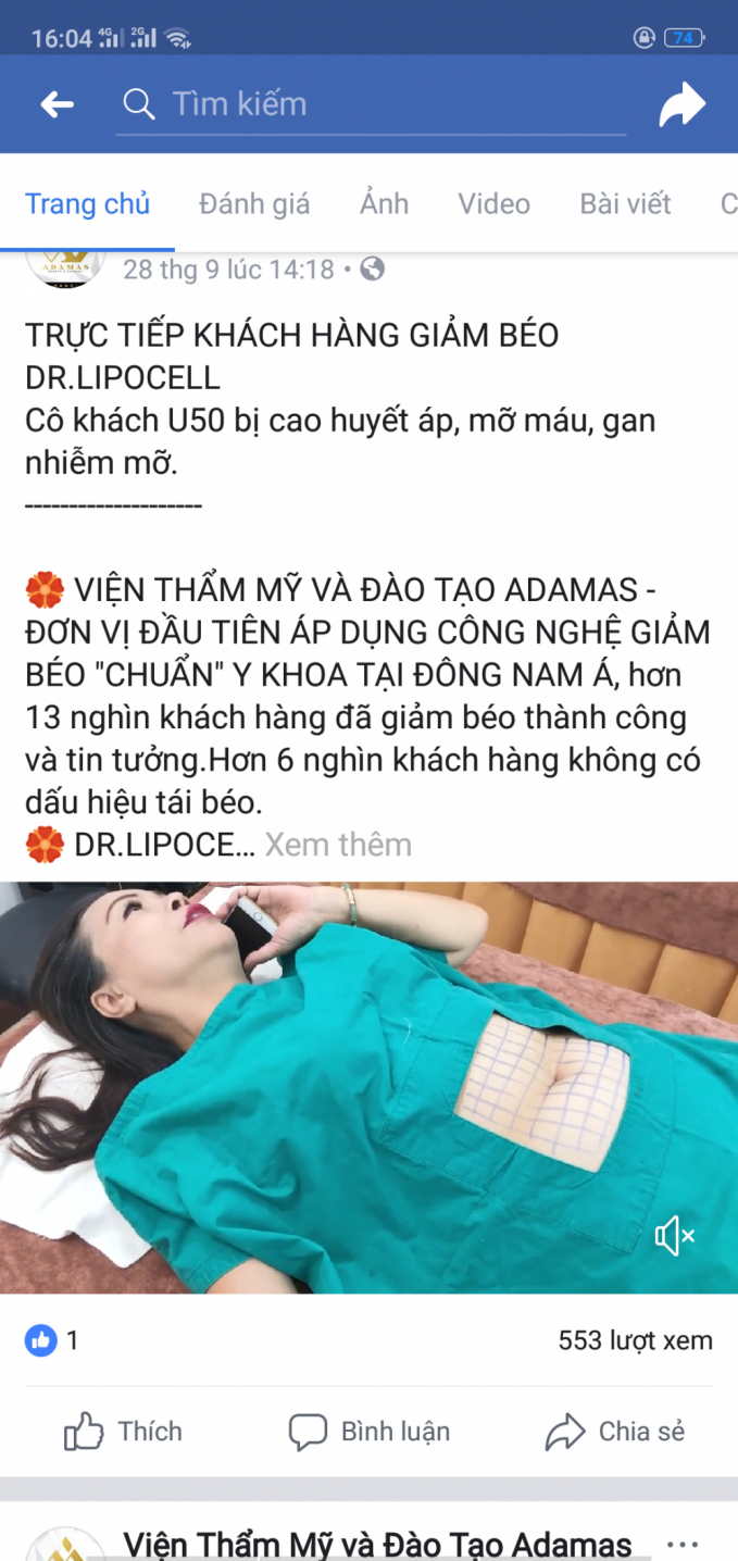 Dịch vụ giảm béo siêu tốc thách thức cả những bệnh về mỡ máu, cao huyết áp?