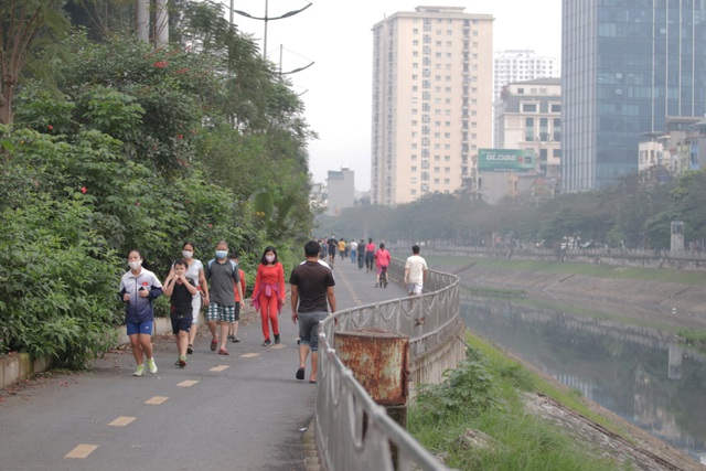  Tuyến đường đi bộ mới được đưa vào sử dụng, điểm đầu tại Cầu Giấy đến khu vực Ngã Tư Sở, dọc theo sông Tô Lịch.