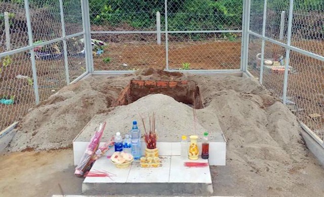  Ngôi mộ mà đối tượng Minh dự kiến trộm thi thể nhưng bất thành
