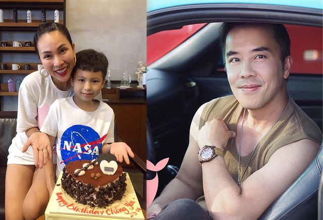  Ca sĩ Khánh Ngọc và con trai gửi lời chúc sinh nhật đến chồng cô hiện đang ở Mỹ.
