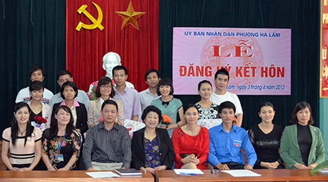  Lễ đăng ký kết hôn ở tỉnh Quảng Ninh (Ảnh tư liệu).