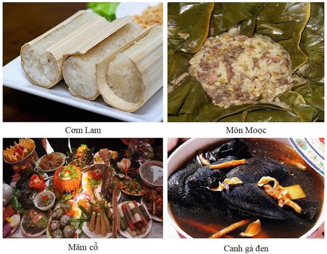  Một số món ăn đặc trưng của đồng bào dân tộc ở xã Tam Hợp.