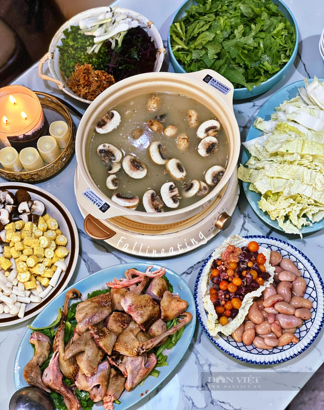 Nguyên liệu nấu lẩu cháo chim bồ câu
