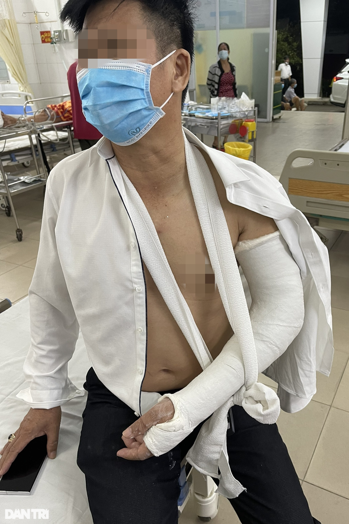  Một nạn nhân trong vụ tông xe liên hoàn trên cao tốc TPHCM - Long Thành - Dầu Giây (Ảnh: CTV).