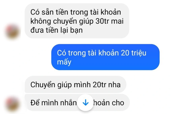  Dù thực hiện cuộc gọi để xác nhận thông tin mượn tiền nhưng chị L. vẫn bị lừa đảo 20 triệu đồng (Ảnh: Công an Quảng Ngãi).