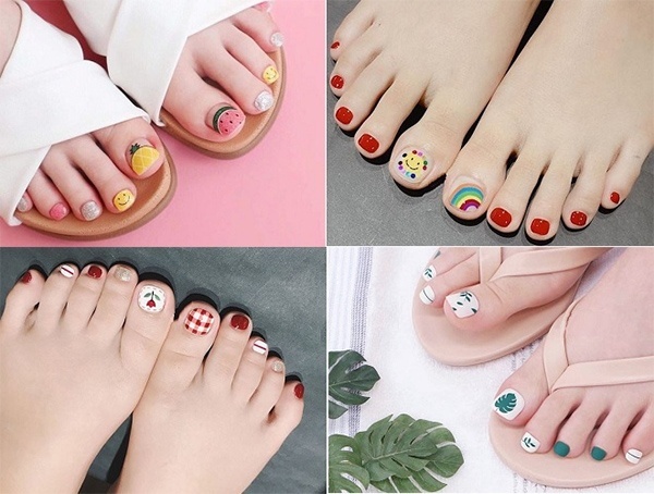 Các kiểu sơn móng chân đẹp đơn giản phù hợp với mọi phong cách
