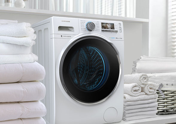  Máy sấy quần áo là một thiết bị gia dụng có thể làm khô quần áo trong thời gian ngắn.