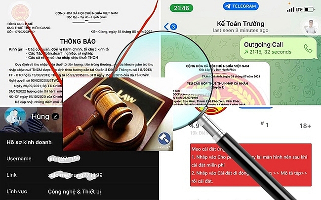 Cục Thuế TP Hà Nội cảnh báo việc giả danh cơ quan thuế để trục lợi, lừa đảo. Ảnh: Báo Chính phủ
