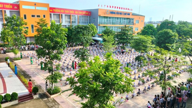  Trường Tiểu học Lê Quý Đôn, quận Hà Đông. Ảnh: VGP/Minh Anh
