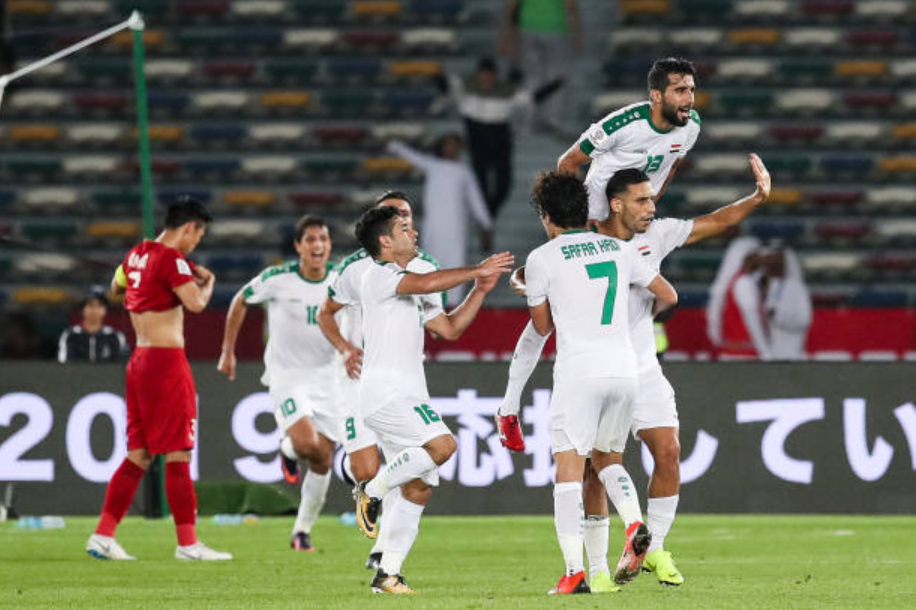  Iraq được đánh giá là ứng cử viên hàng đầu cho vị trí đầu bảng cùng tấm vé đi tiếp tại bảng F vòng loại thứ 2 World Cup 2026 khu vực châu Á. (Ảnh: Getty)