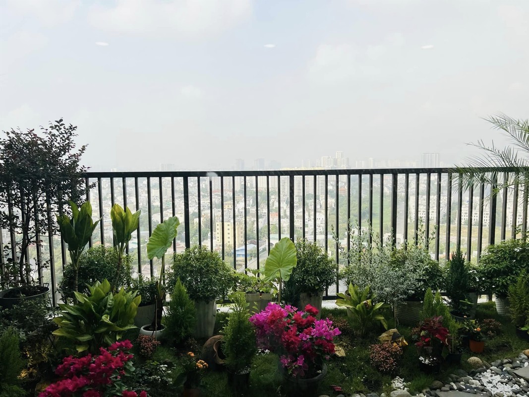  Penthouse của Hoa hậu Ngọc Diễm có view nhìn ra sông Sài Gòn, thoáng đãng. Nguồn ảnh: FBNV