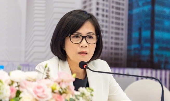  Bà Trần Mai Hoa trở lại ghế Tổng giám đốc Vincom Retail. Ảnh VRE. 