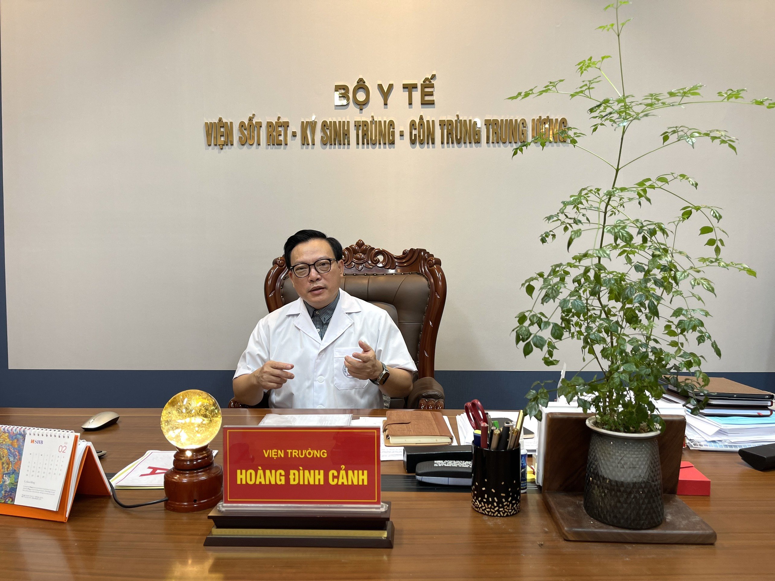  TS.BS Hoàng Đình Cảnh, Viện trưởng Viện Sốt rét - Ký sinh trùng - Côn trùng Trung ương