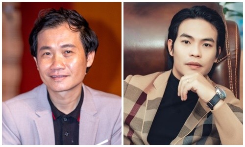   Nhà nghiên cứu âm nhạc Nguyễn Quang Long (trái) - nhạc sĩ Dương Trường Giang. Ảnh: Đại Đoàn Kết, Tiền Phong.