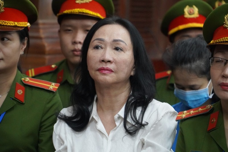  Bị cáo Trương Mỹ Lan tại phiên tòa. 