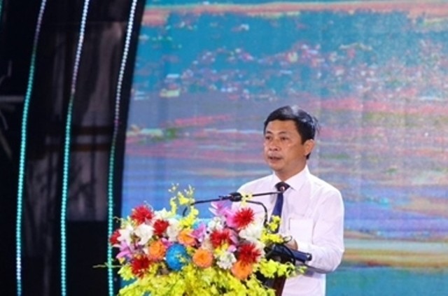   Ông Lê Ngọc Châu - Phó Chủ tịch UBND tỉnh Hà Tĩnh phát biểu khai mạc buổi lễ.