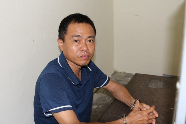   Đối tượng Nguyễn Tư Tuấn tại cơ quan điều tra.