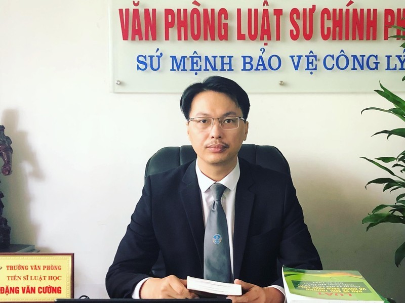  Tiến sĩ, luật sư Đặng Văn Cường - Trưởng Văn phòng luật sư Chính Pháp (Đoàn luật sư TP Hà Nội) 
