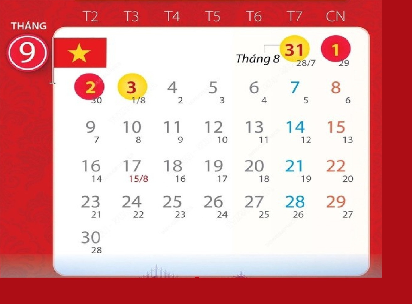  Chi tiết 4 ngày nghỉ dịp lễ Quốc khánh 2024 - Ảnh: Vietnamnet