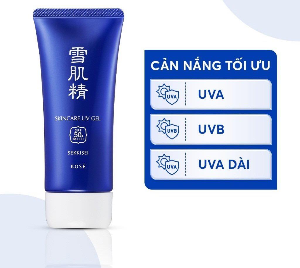  Kem chống nắng dạng gel Sekkisei Skincare UV xuất xứ Nhật Bản. Giá 950.000