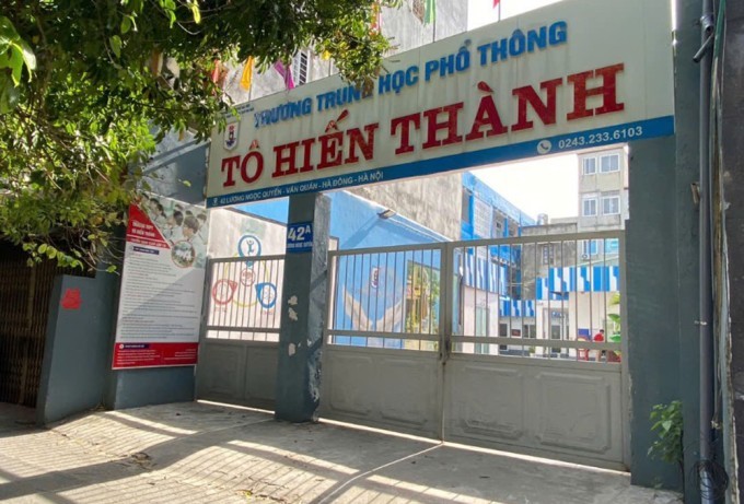  Trường THPT Tô Hiến Thành, quận Hà Đông, Hà Nội. Ảnh: Bình Minh 