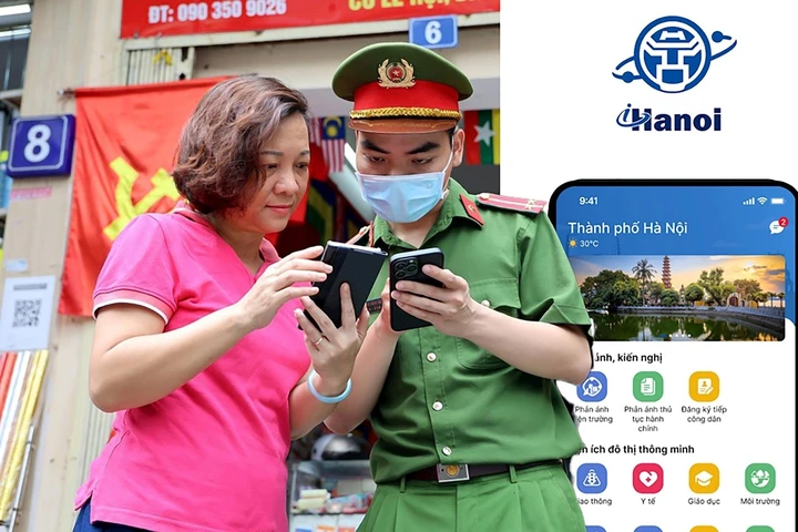  iHanoi - kênh tương tác trực tuyến trên môi trường số giữa người dân, doanh nghiệp và các cấp chính quyền thành phố. (Ảnh: mic.gov.vn) 